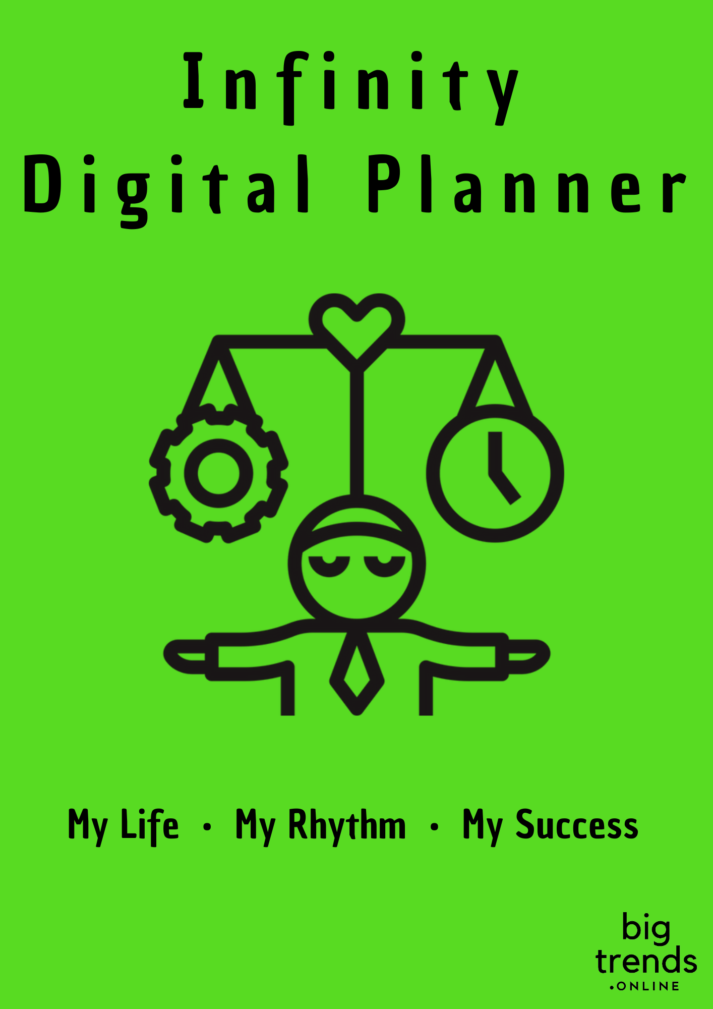 INFINITY DIGITAL PLANNER - Organização sem Limites, Sustentável e Inteligente! - versão em Inglês - Big Trends